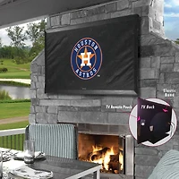Black Houston Astros 55" x 31" TV Cover