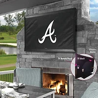 Black Atlanta Braves 55" x 31" TV Cover