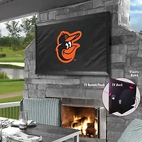 Black Baltimore Orioles 55" x 31" TV Cover
