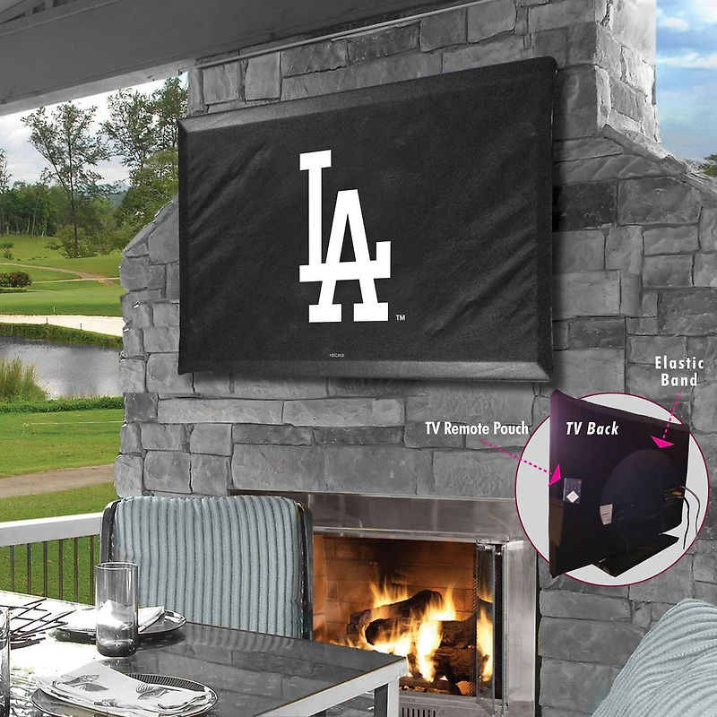 Black Los Angeles Dodgers 60" x 37" TV Cover