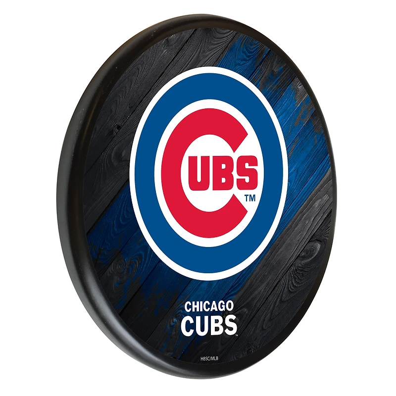 Black Chicago Cubs 13" Team Wood Sign