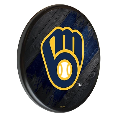 Black Milwaukee Brewers 13" Team Wood Sign