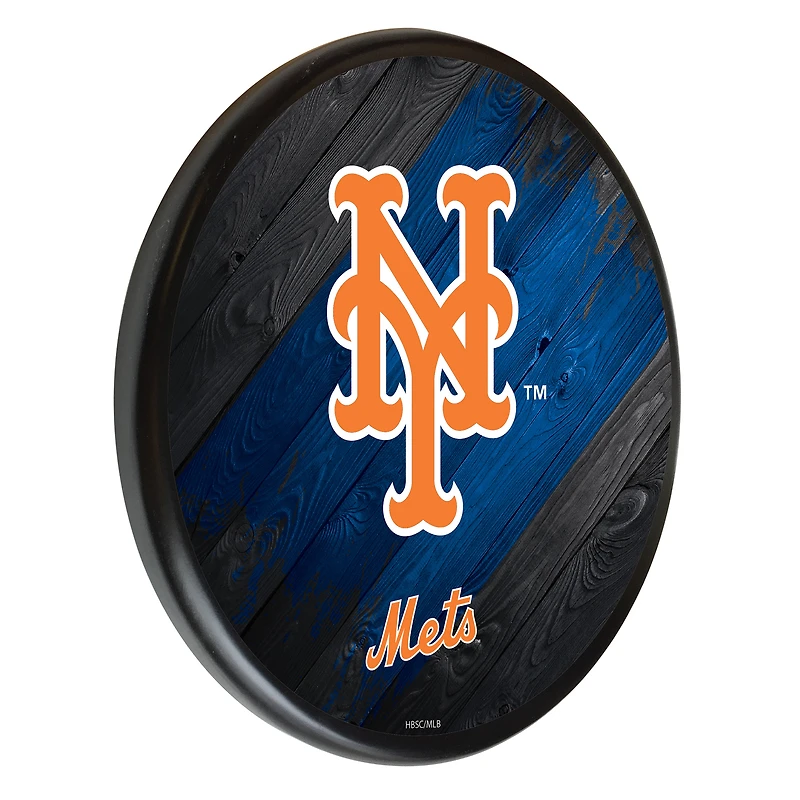 Black New York Mets 13" Team Wood Sign