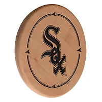 Natural Chicago White Sox 13" Laser Engraved Solid Wood Sign