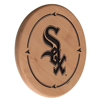 Natural Chicago White Sox 13" Laser Engraved Solid Wood Sign