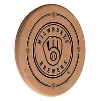 Natural Milwaukee Brewers 13" Laser Engraved Solid Wood Sign