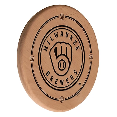 Natural Milwaukee Brewers 13" Laser Engraved Solid Wood Sign