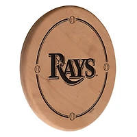Natural Tampa Bay Rays 13" Laser Engraved Solid Wood Sign