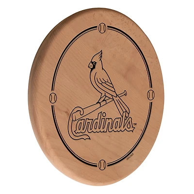Natural St. Louis Cardinals 13" Laser Engraved Solid Wood Sign