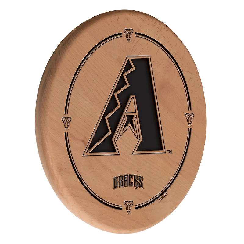 Natural Arizona Diamondbacks 13" Laser Engraved Solid Wood Sign