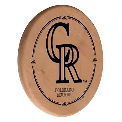 Natural Colorado Rockies 13" Laser Engraved Solid Wood Sign