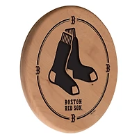 Natural Boston Red Sox 13" Laser Engraved Solid Wood Sign