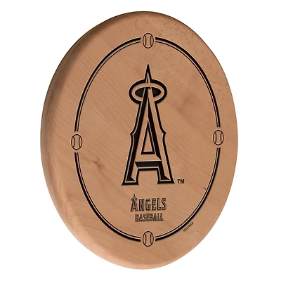 Natural Los Angeles Angels 13" Laser Engraved Solid Wood Sign