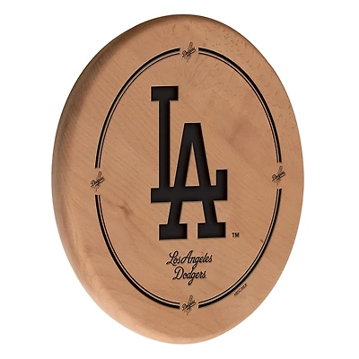 Natural Los Angeles Dodgers 13" Laser Engraved Solid Wood Sign