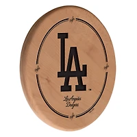 Natural Los Angeles Dodgers 13" Laser Engraved Solid Wood Sign