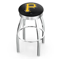 Silver Pittsburgh Pirates 25" Chrome Ringed Swivel Counter Stool