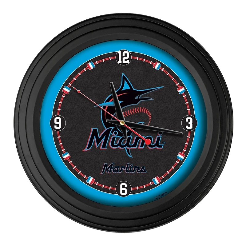Miami Marlins 15" Traditional Wall Clock