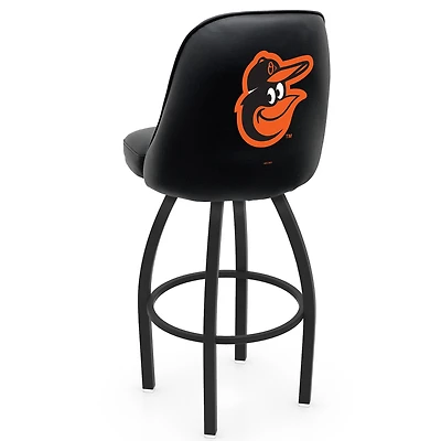 Black Baltimore Orioles 36" Swivel Bucket Seat Bar Stool