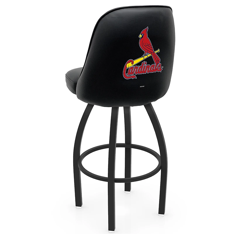 Black St. Louis Cardinals 36" Swivel Bucket Seat Bar Stool