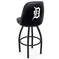 Black Detroit Tigers 36" Swivel Bucket Seat Bar Stool