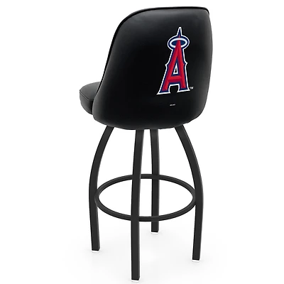 Black Los Angeles Angels 36" Swivel Bucket Seat Bar Stool