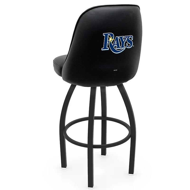 Black Tampa Bay Rays 36" Swivel Bucket Seat Bar Stool