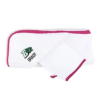 Infant Chad & Jake White Binghamton Bearcats Personalized Hooded Towel & Mitt Set