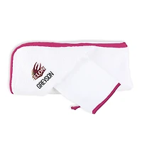 Infant Chad & Jake White Elon Phoenix Personalized Hooded Towel & Mitt Set