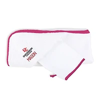 Infant Chad & Jake White Davidson Wildcats Personalized Hooded Towel & Mitt Set