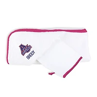 Infant Chad & Jake White American University Eagles Personalized Hooded Towel & Mitt Set