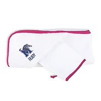 Infant Chad & Jake White Memphis Tigers Personalized Hooded Towel & Mitt Set