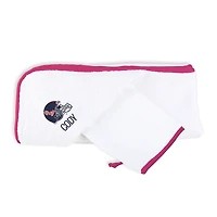 Infant Chad & Jake White Ole Miss Rebels Personalized Hooded Towel & Mitt Set