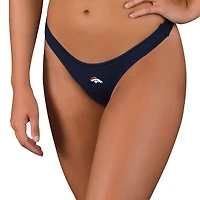 Women's Concepts Sport Navy Denver Broncos Marathon Knit Thong