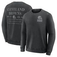Men's Fanatics Black Cleveland Browns Deep Route Pullover Sweatshirt