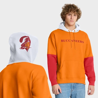 Men's Fanatics Tan Tampa Bay Buccaneers Helmet Retro Pullover Hoodie