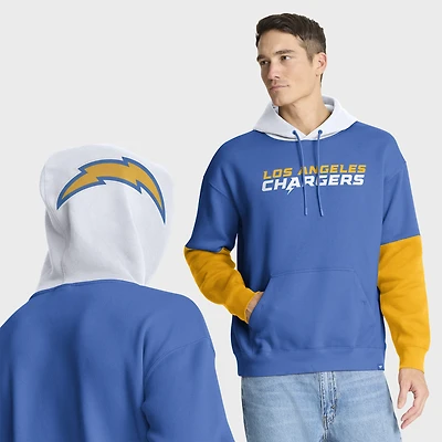 Men's Fanatics Powder Blue Los Angeles Chargers Helmet Pullover Hoodie