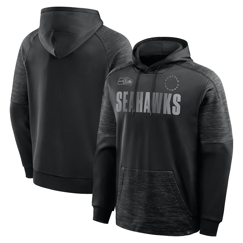 Men's Fanatics Black Seattle Seahawks Chip Shot Pullover Hoodie
