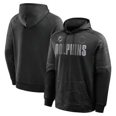 Men's Fanatics Black Miami Dolphins Chip Shot Pullover Hoodie