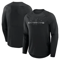 Men's Fanatics Black Dallas Cowboys Coverage Scheme Long Sleeve T-Shirt