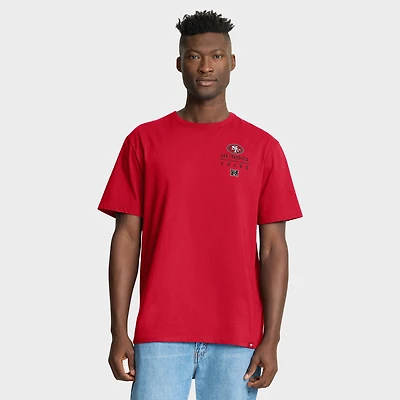 Men's Fanatics Scarlet San Francisco 49ers Passing Pocket Legacy T-Shirt