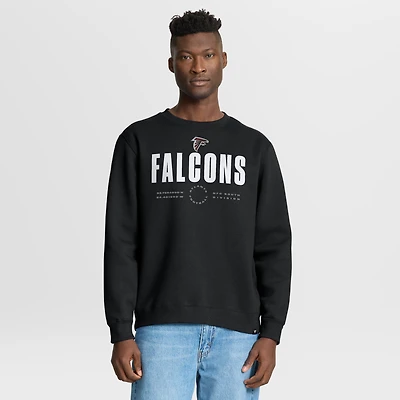 Men's Fanatics Black Atlanta Falcons Direct Handoff Legacy Pullover Sweatshirt