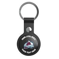 Keyscaper Black Colorado Avalanche Personalized AirTag Holder