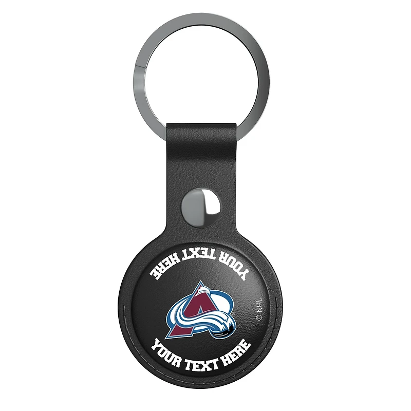 Keyscaper Black Colorado Avalanche Personalized AirTag Holder