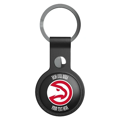 Keyscaper Black Atlanta Hawks Personalized AirTag Holder