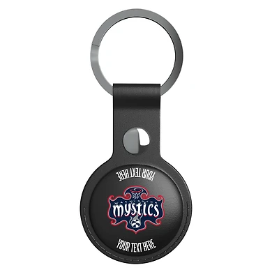 Keyscaper Black Washington Mystics Personalized AirTag Holder