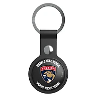 Keyscaper Black Florida Panthers Personalized AirTag Holder