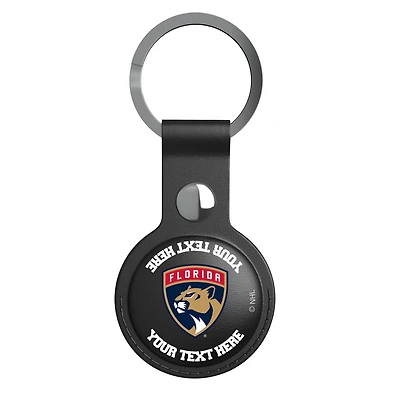 Keyscaper Black Florida Panthers Personalized AirTag Holder