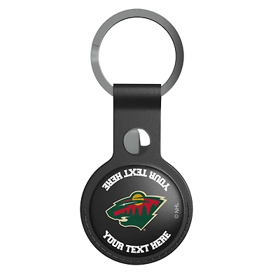 Keyscaper Black Minnesota Wild Personalized AirTag Holder
