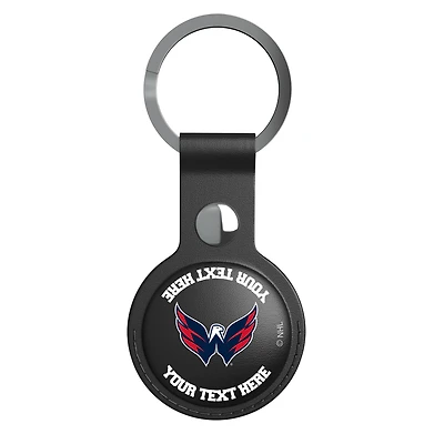 Keyscaper Black Washington Capitals Personalized AirTag Holder