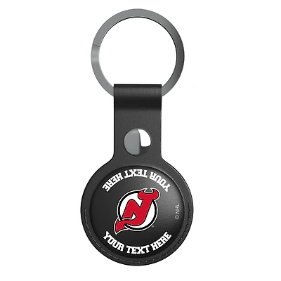 Keyscaper Black New Jersey Devils Personalized AirTag Holder